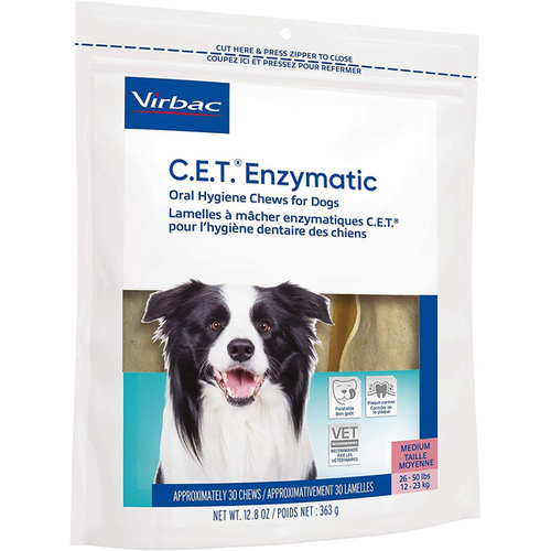 VIRBAC 030-90605 C.E.T. Enzymatic Oral Chews - Medium Dog - 12.8 ounces