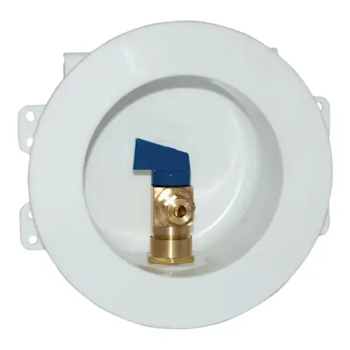 EZ FLO Round Mini Ice Maker Outlet Box - 1/2"