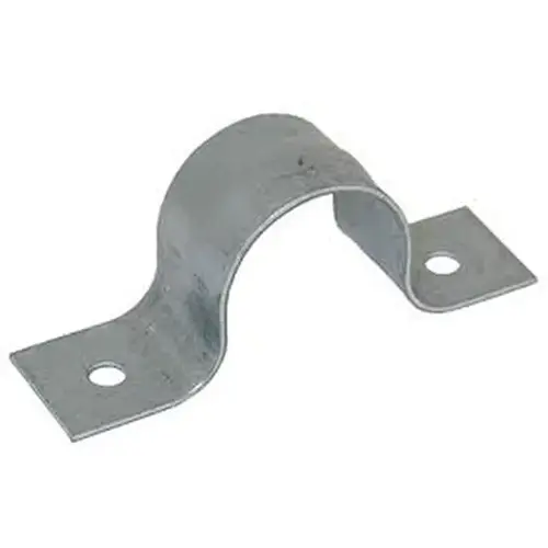 JONES STEPHENS CORPORATION H13050-XCP100 1/2" 2-Hole Galvanized Pipe Strap - pack of 100