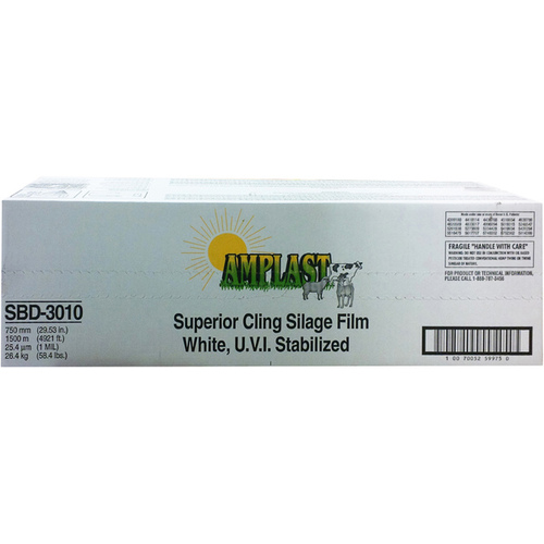 Berry Global 1504655 Silage Film 1-MIL 75cm x 1500m White