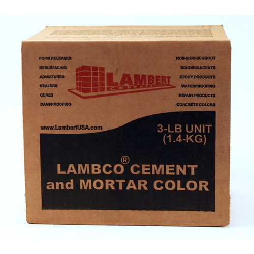 Lambert Corp CHOCOLATE Lambco Colors Cement Mix 3lbs - Chocolate Brown