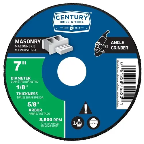 Century Tools Type 1A Masonry Cutting Saw Blade