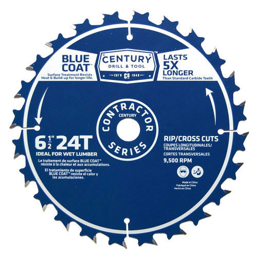 Century Tools 6-1/2" 24T Thin KERF Combination Circular Saw Blade