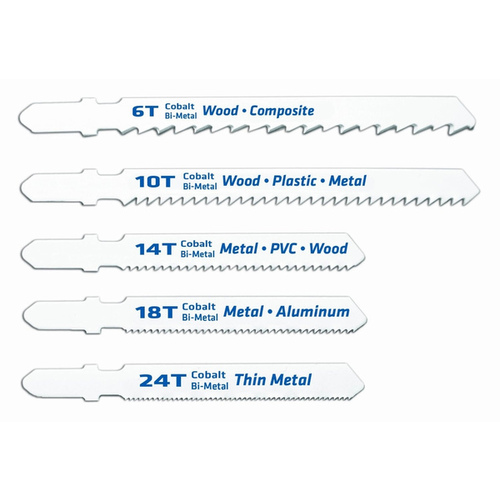 Century Tools 5 Piece Bi-Metal T-Shank Set of Jig Saw Blades