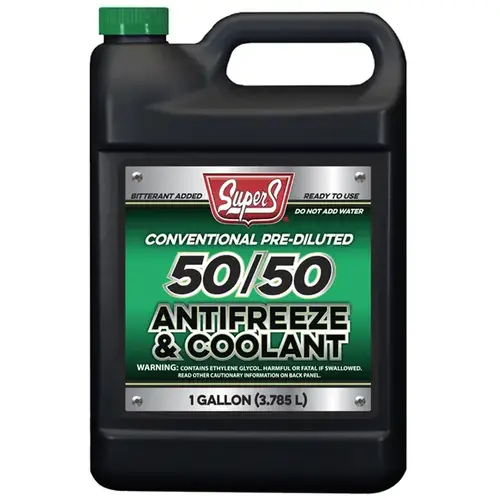 Conventional Pre-Diluted 50/50 Antifreeze & Coolant 1-Gal