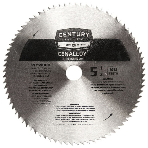 Century Drill & Tool 08253 Century Tools 5-1/2" Circular Plywood Blade