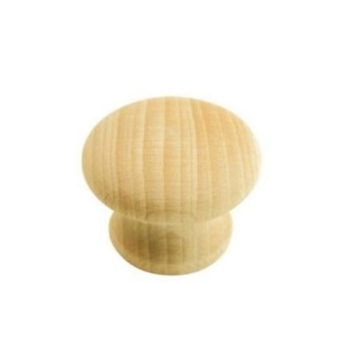 Hardware House 133850 Hardware House Cabinet Knob 1-3/4" Beech Wood - 1 each