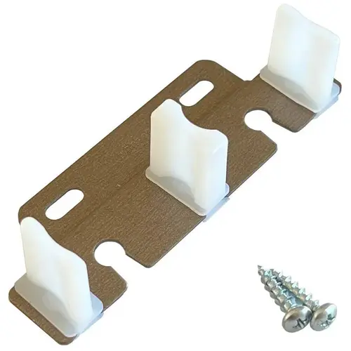 Johnson Hardware 2134PLBG Bypass Door Guide for 1-1/8" or 1-3/4" Thick Doors