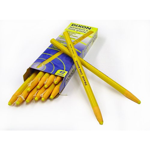 DIXON TICONDEROGA 00073 DIXON CHINA MARKER - YELLOW