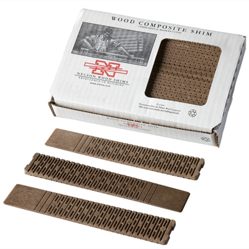 Nelson Wood Shims 36010232 Wood Shims Composite 8" pack of 32