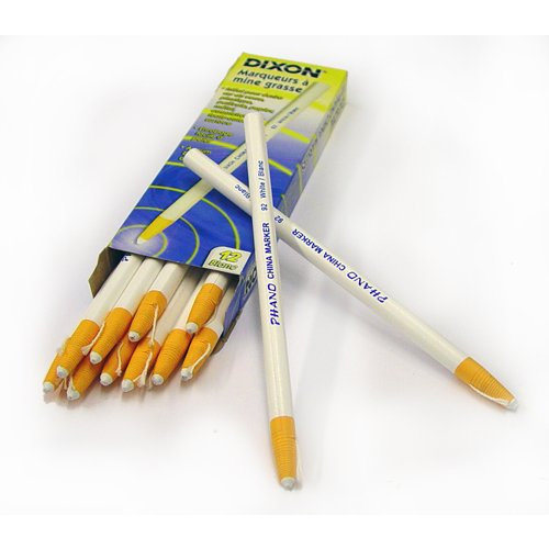 DIXON TICONDEROGA 00092 DIXON CHINA MARKER - WHITE