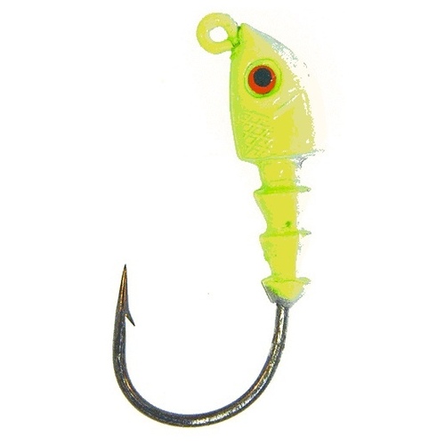 Bass Assassin Lures Inc JA06005 Jighead JA Series Fishing Lure 1/8-oz Chartreuse Flash