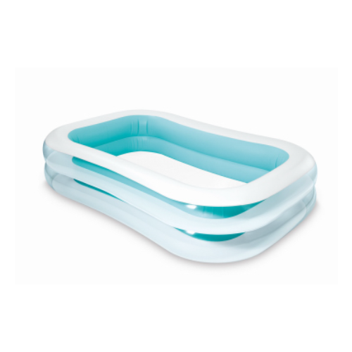 Intex 56483EP Family Pool, Rectangular, 198 gal Capacity, Vinyl Multicolored