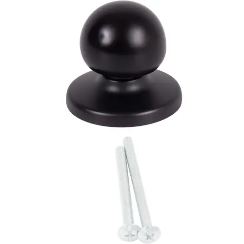 1-1/4" Round Bi-Fold Knob with Backplate - Oil-Rubbed Bronze