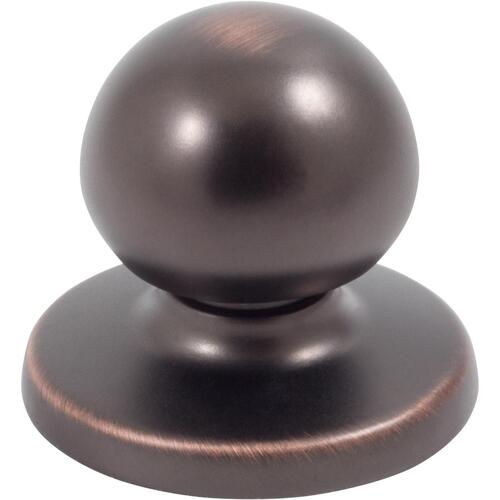 1-1/4" Round Bi-Fold Knob with Backplate - Vintage Bronze