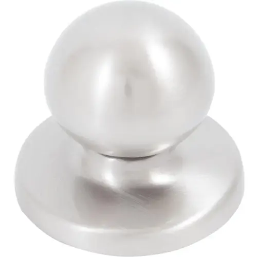 1-1/4" Round Bi-Fold Knob with Backplate - Satin Nickel