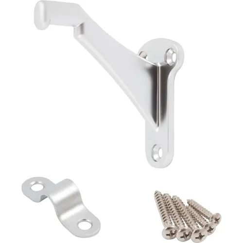 Heavy-Duty Handrail Bracket - Satin Chrome