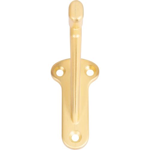 Heavy-Duty Handrail Bracket - Satin Brass