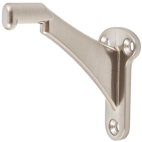 Heavy-Duty Aluminum Handrail Bracket - Satin Nickel