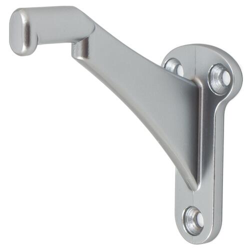 Heavy-Duty Aluminum Handrail Bracket - Satin Aluminum