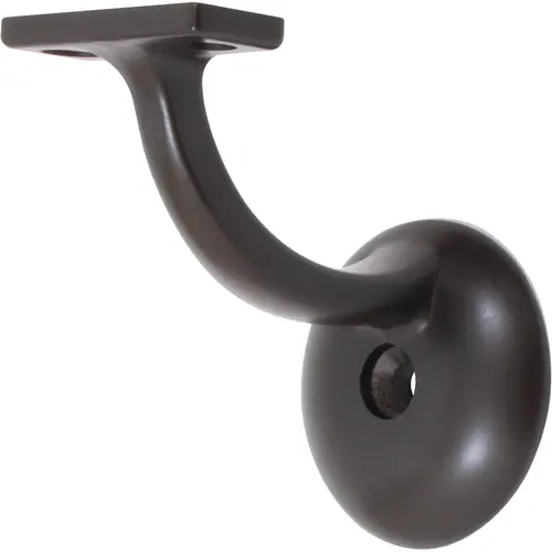 Heavy-Duty Round Handrail Bracket - Oil-Rubbed Bronze