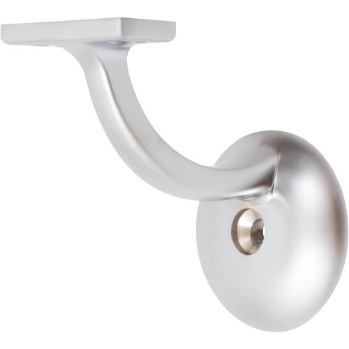 Heavy-Duty Round Handrail Bracket - Satin Chrome