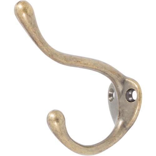 Coat & Hat Hook - Antique Brass