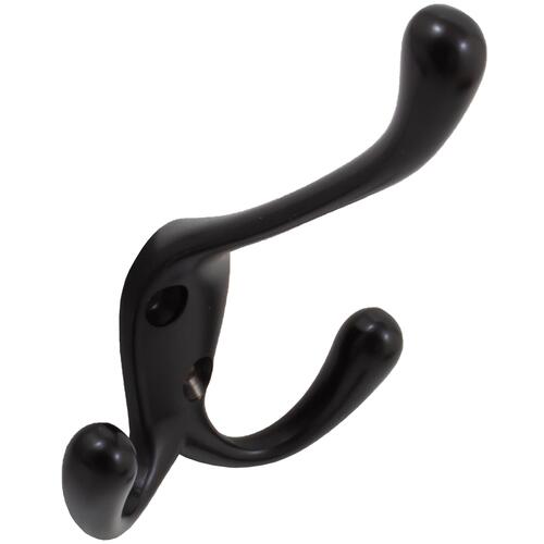 Triple Robe Hook - Matte Black