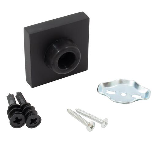 2-1/4" Contemporary Square Wall Stop - Matte Black