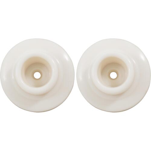 Stone Harbor Hardware 31410-WH 2-1/8" Concave Wall Stop with Adhesive Back - 2 of pack - White