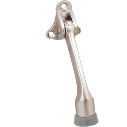 4" Kick-Down Door Stop - Satin Nickel