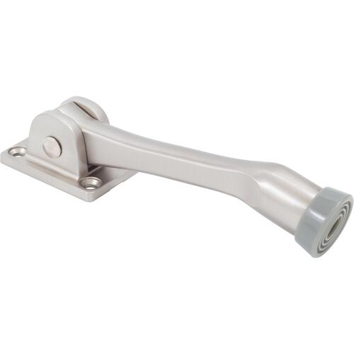 Stone Harbor Hardware 31467-15 5" Heavy-Duty Kick-Down Door Stop - Satin Nickel