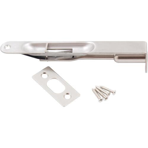 6" RC x RC Flush Bolt - Satin Nickel