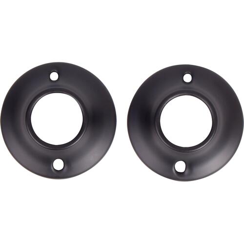 Exposed Screw Flange for Economy Shower Rod - Matte Black