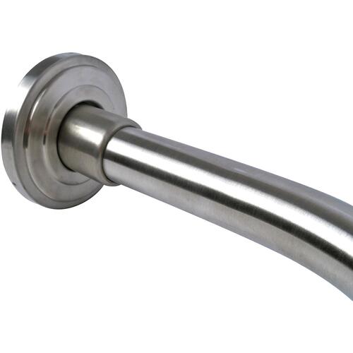 Charlotte 5' Curved Shower Rod - Satin Stainless Steel