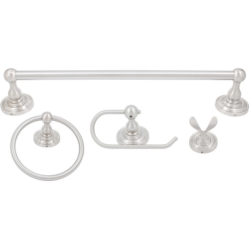 Charlotte 4-Piece Set - Satin Nickel