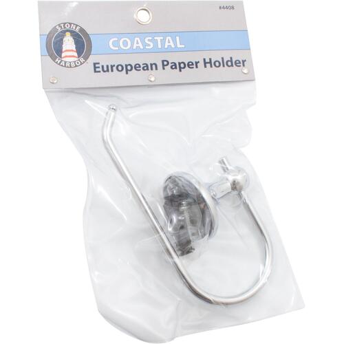 Coastal European Paper Holder - Polished Chrome