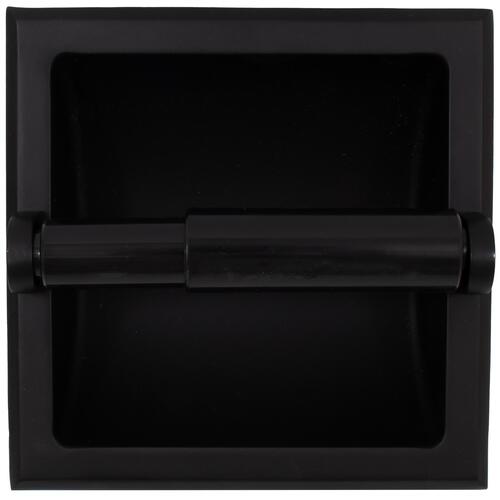 Stone Harbor Hardware 4500-19 Recessed Paper Holder - Matte Black