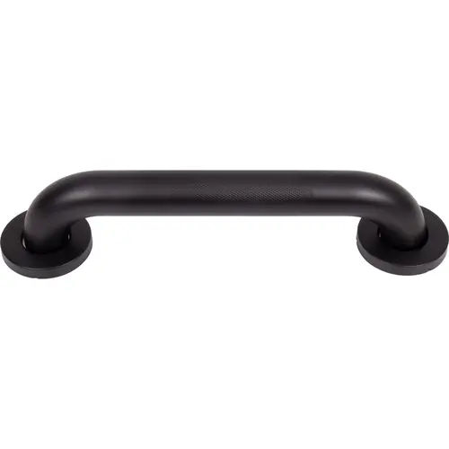 Knurled 12" Grab Bar - Matte Black