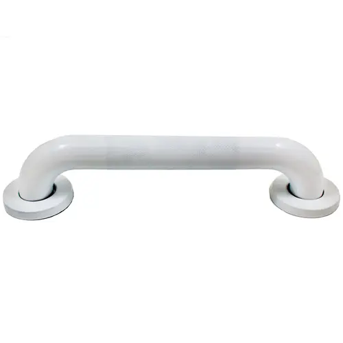 Knurled 12" Grab Bar - White