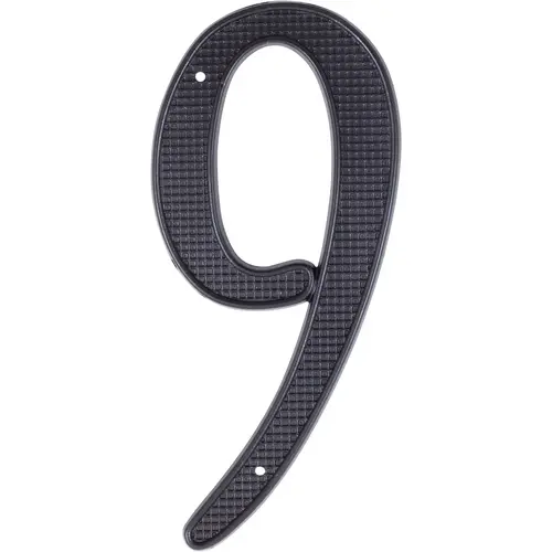 4" Traditional House Number 9 - Black