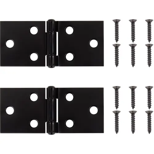 2" Back Flap Hinge - pack of 2 - Matte Black