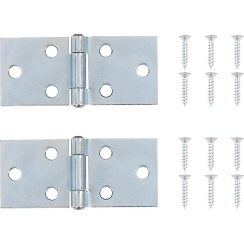 2" Back Flap Hinge - pack of 2 - Zinc Plated