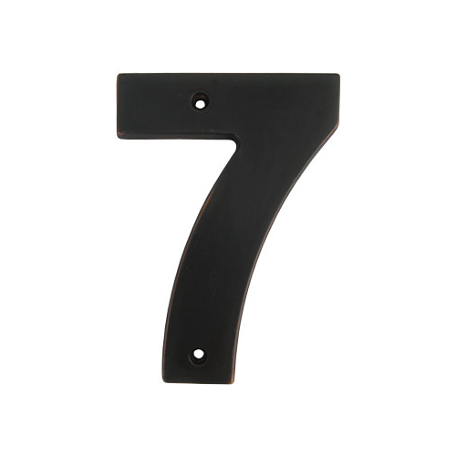 5" Contemporary House Number 7 - Vintage Bronze