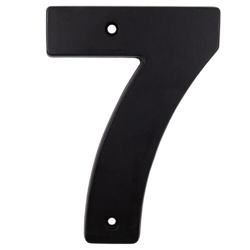 5" Contemporary House Number 7 - Matte Black