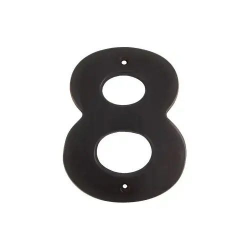 5" Contemporary House Number 8 - Vintage Bronze