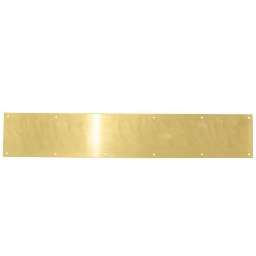 6" x 34" Kick Plate - Brass Tone