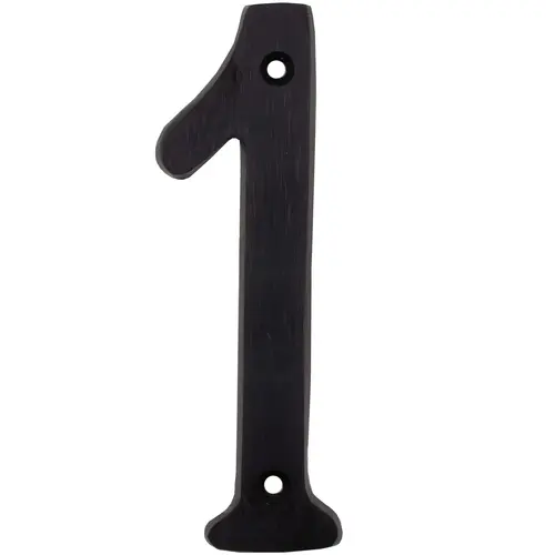 4" Heavy-Duty House Number 1 - Matte Black