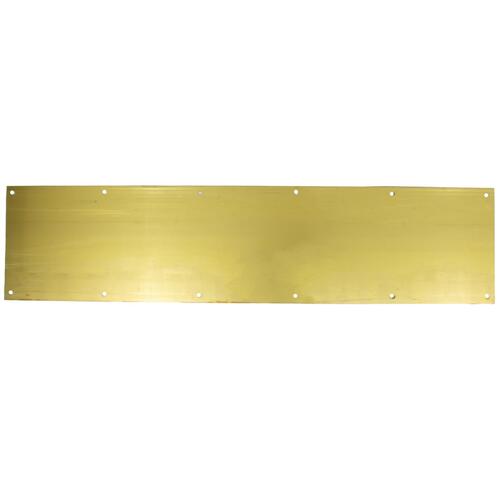 8" x 34" Kick Plate - Antique Brass