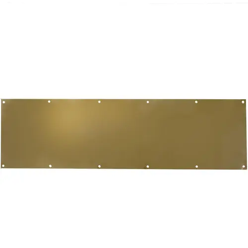 10" x 34" Kick Plate - Brass Tone